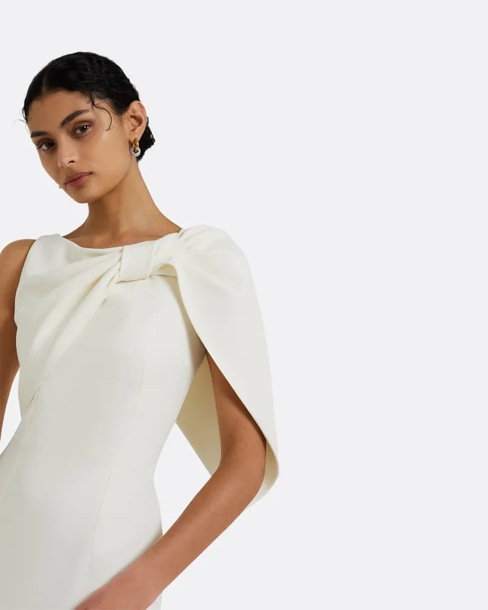 Safiyaa Icons Women Serendipity Ivory Long Dress Ivory