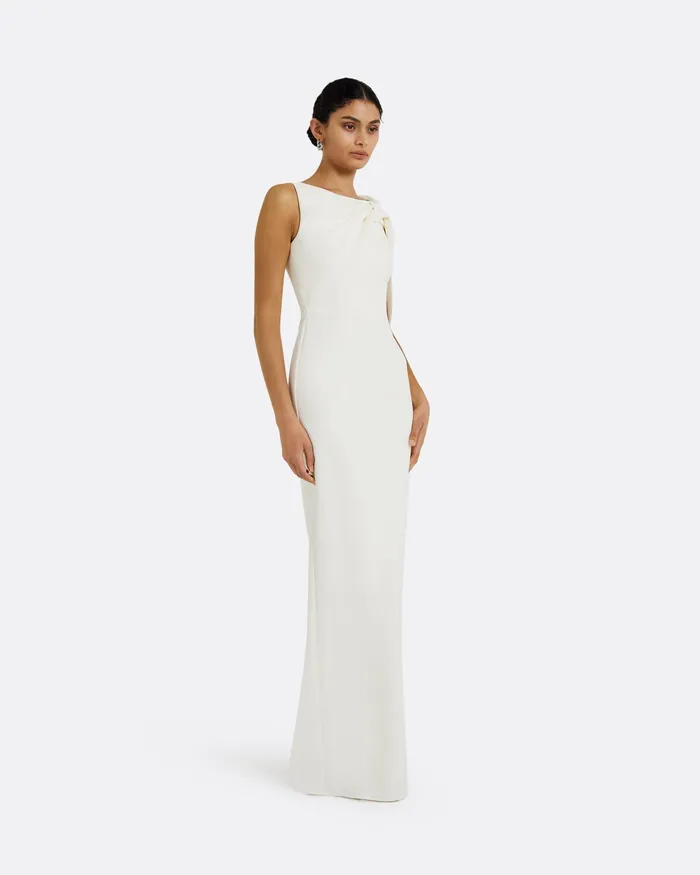 Safiyaa Icons Women Serendipity Ivory Long Dress Ivory