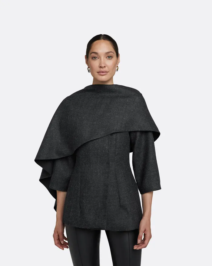 Safiyaa Jackets and Coats Women Etta Speckled Grey Jacket Speckled Grey