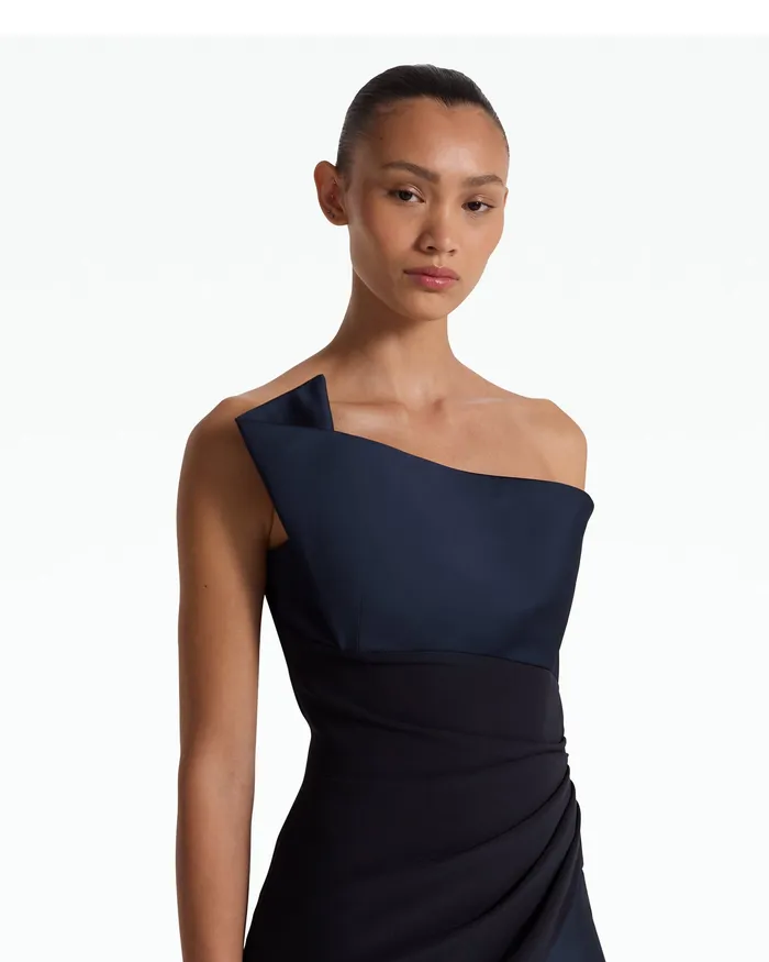 Safiyaa Swathi Midnight Navy Short Dress Midnighht Navy Women Dresses
