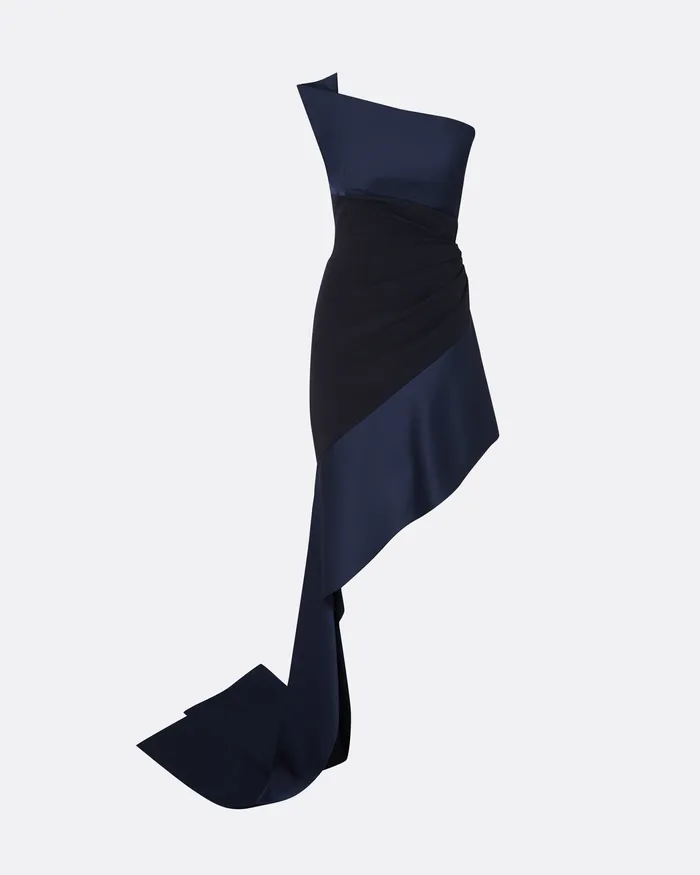 Safiyaa Swathi Midnight Navy Short Dress Midnighht Navy Women Dresses