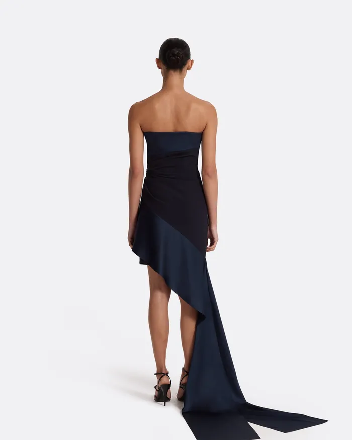 Safiyaa Swathi Midnight Navy Short Dress Midnighht Navy Women Dresses