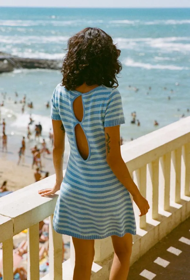 Sale Short Sleeve Floriana Acqua Women Ciao Lucia Mini Dresses