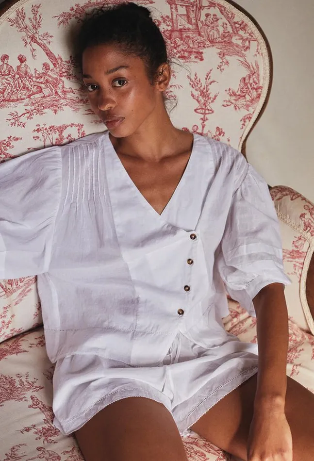 Sale Ximena Top White Women Ciao Lucia Sleeveless Tops