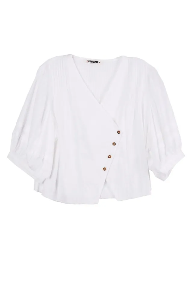 Sale Ximena Top White Women Ciao Lucia Sleeveless Tops