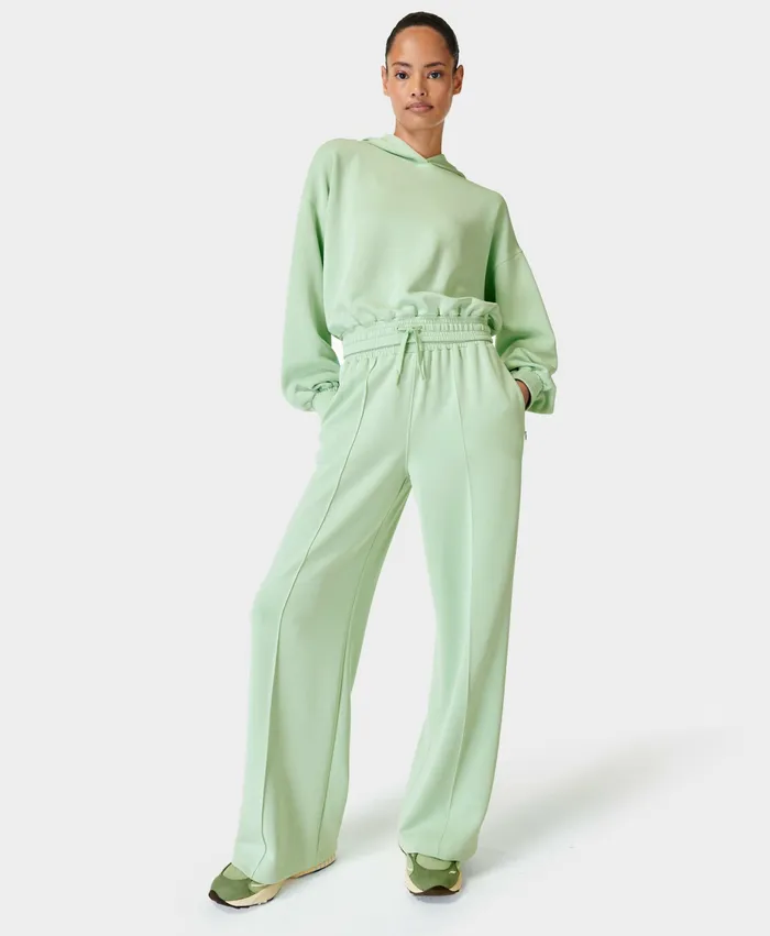 Sand Wash Cloudweight Track Trousers Butter Green Women Trousers Sweaty Betty