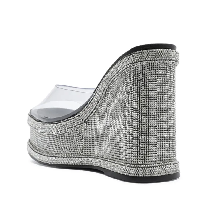 Sandals Dalle Shine Vinyl Sandal Black Schutz Shoes Mule