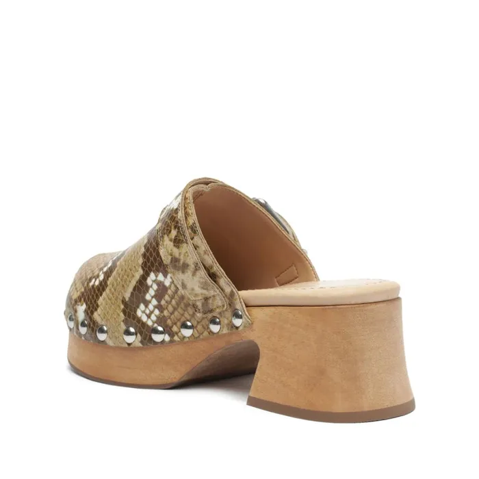 Sandals Ever SnakeEmbossed Leather Flat True Beige Schutz Shoes Platforms Sandals Ever SnakeEmbossed Leather Flat True Beige Schutz Shoes Platforms