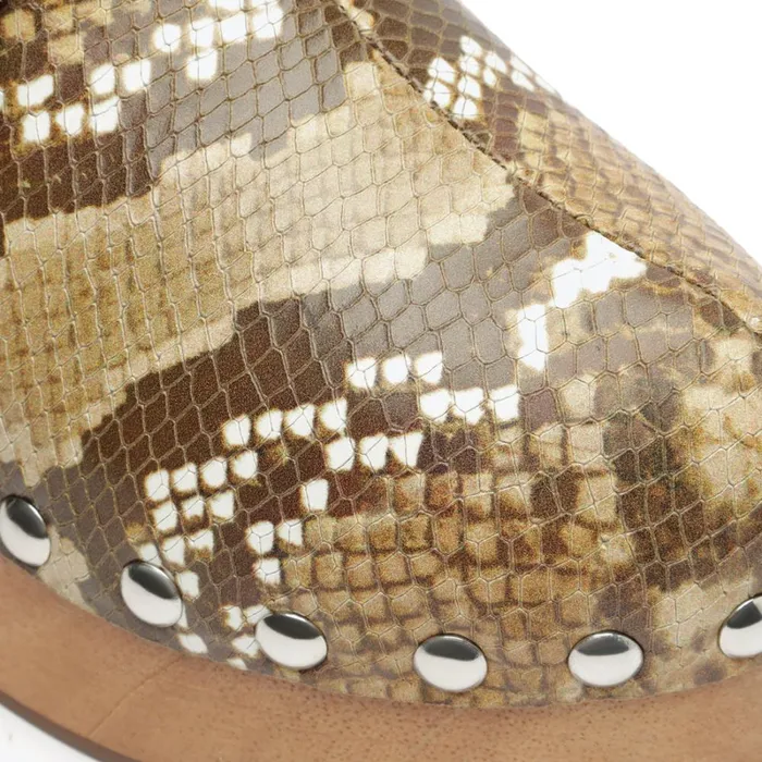 Sandals Ever SnakeEmbossed Leather Flat True Beige Schutz Shoes Platforms Sandals Ever SnakeEmbossed Leather Flat True Beige Schutz Shoes Platforms