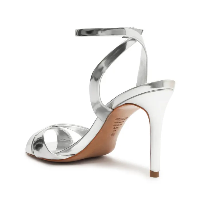 Sandals Hilda Specchio Sandal Silver Schutz Shoes Stiletto Heels