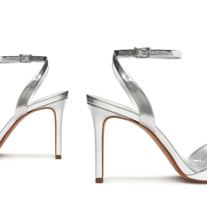 Sandals Hilda Specchio Sandal Silver Schutz Shoes Stiletto Heels