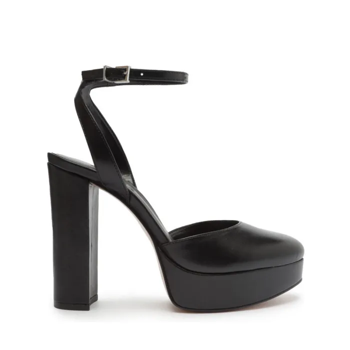 Sandals Josie Leather Pump Black Schutz Shoes Platforms