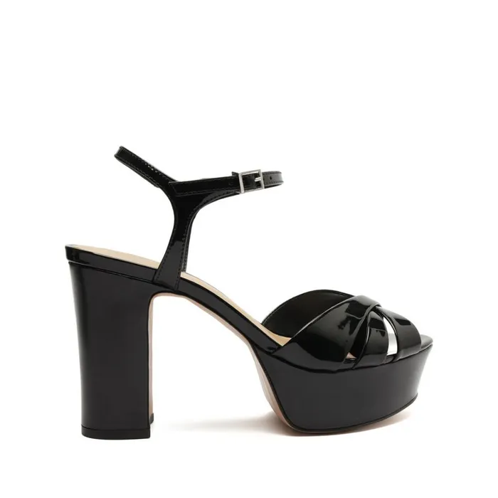 Sandals Keefa Patent Leather Sandal Black Schutz Shoes Platforms