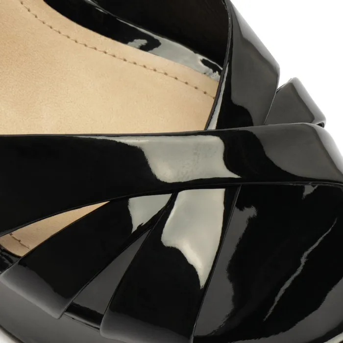Sandals Keefa Patent Leather Sandal Black Schutz Shoes Platforms