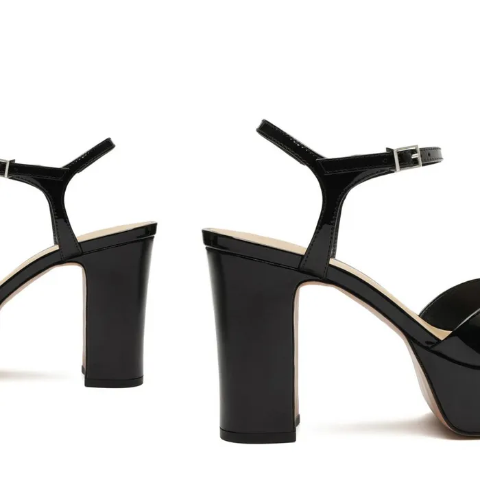 Sandals Keefa Patent Leather Sandal Black Schutz Shoes Platforms