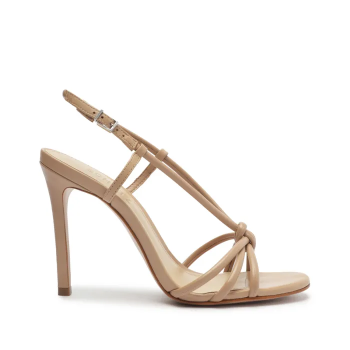 Sandals Kelsie Leather Sandal True Beige Schutz Shoes Stiletto Heels