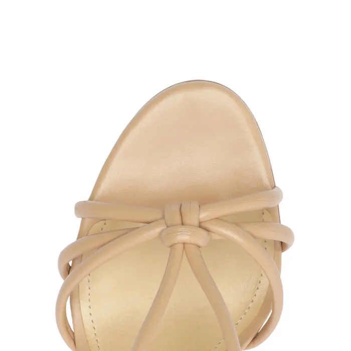 Sandals Kelsie Leather Sandal True Beige Schutz Shoes Stiletto Heels