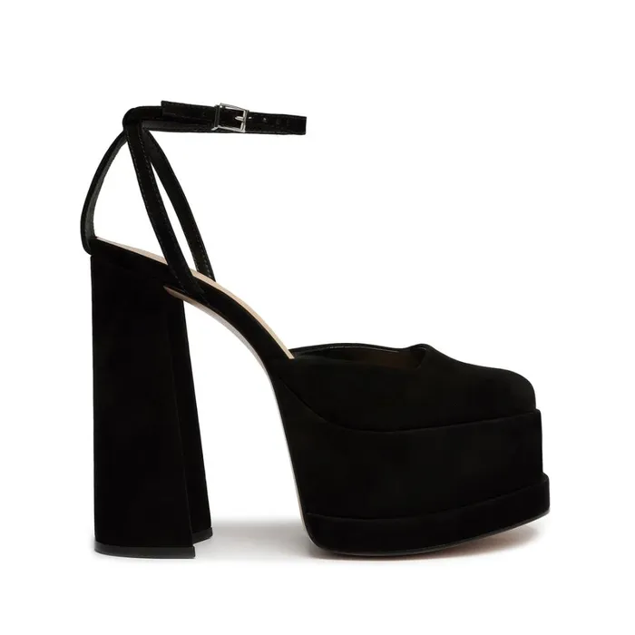 Sandals Luan Nubuck Pump Black Schutz Shoes Platforms