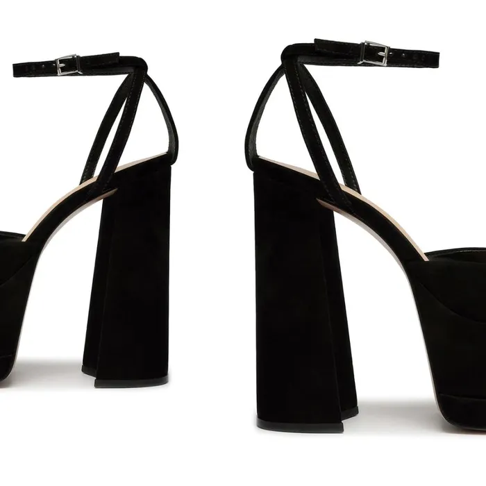 Sandals Luan Nubuck Pump Black Schutz Shoes Platforms