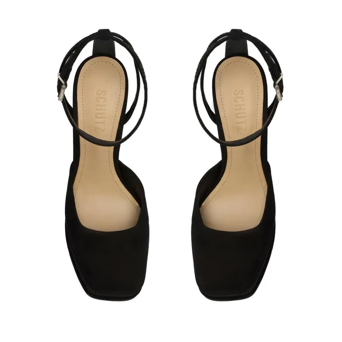 Sandals Luan Nubuck Pump Black Schutz Shoes Platforms