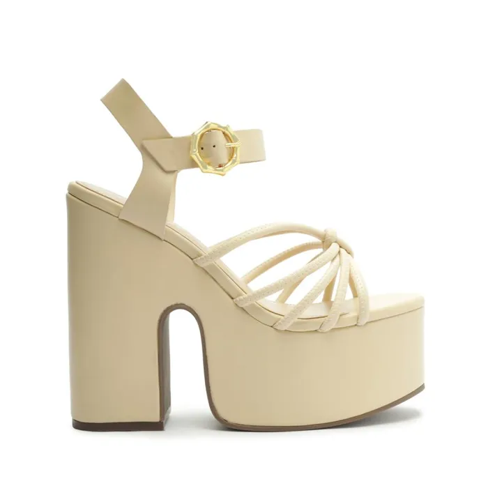 Sandals Mahi Cutout and Nappa Sandal Eggshell Schutz Shoes Platforms