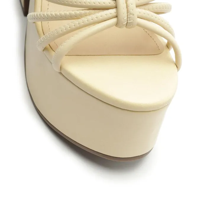 Sandals Mahi Cutout and Nappa Sandal Eggshell Schutz Shoes Platforms