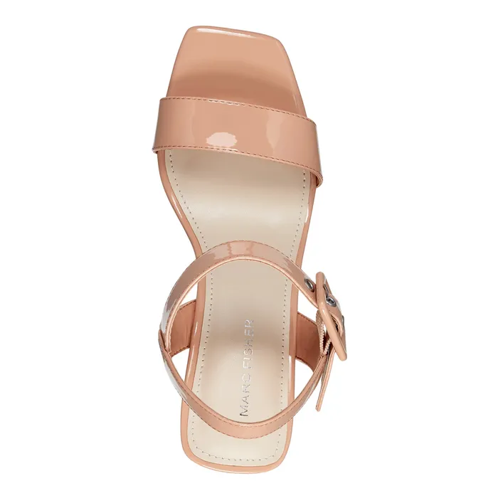 Sandals Marc Fisher Women Lukey Wedge Sandal Orange Patent
