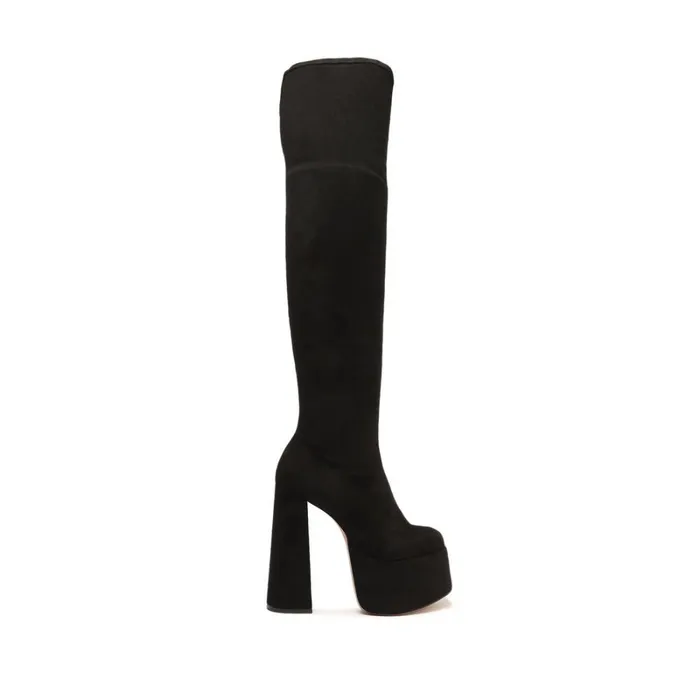 Sandals Shirley Over The Knee Boot Black Schutz Shoes Platforms