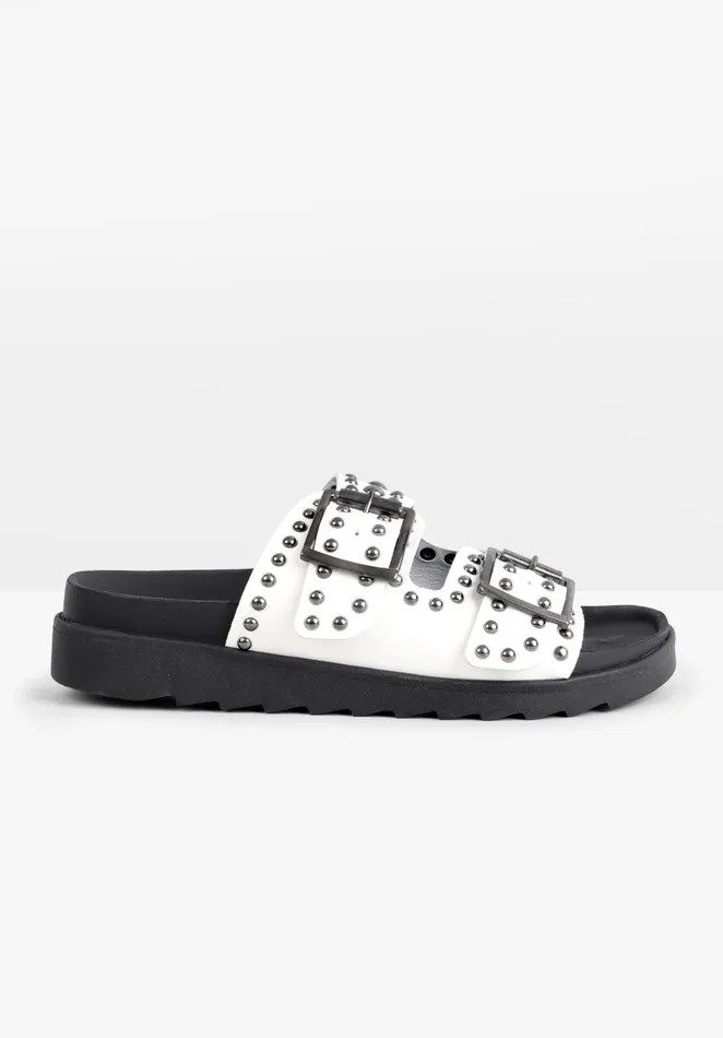 Sandals Women Hush Kapalua Studded Sandals White