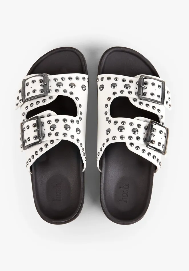 Sandals Women Hush Kapalua Studded Sandals White