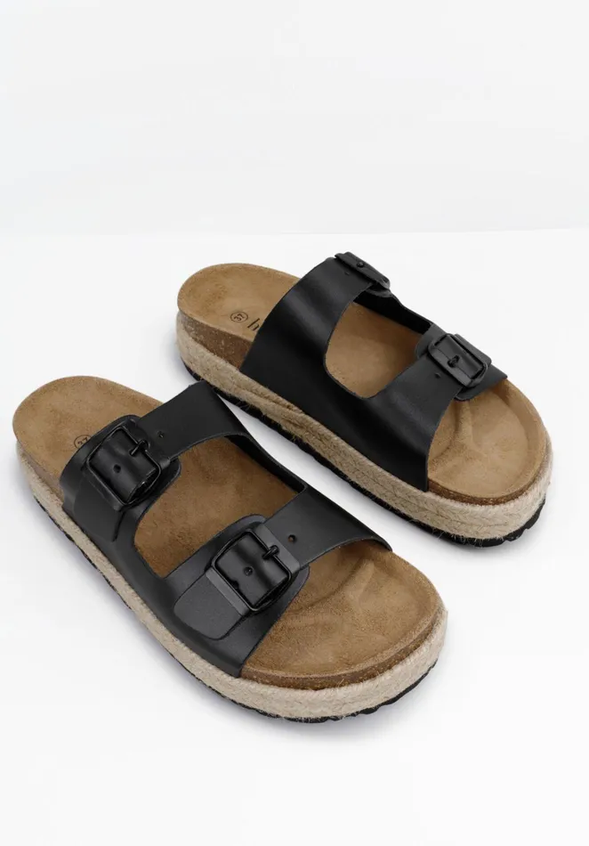 Sandals Women Hush Woodstock Sandals Black