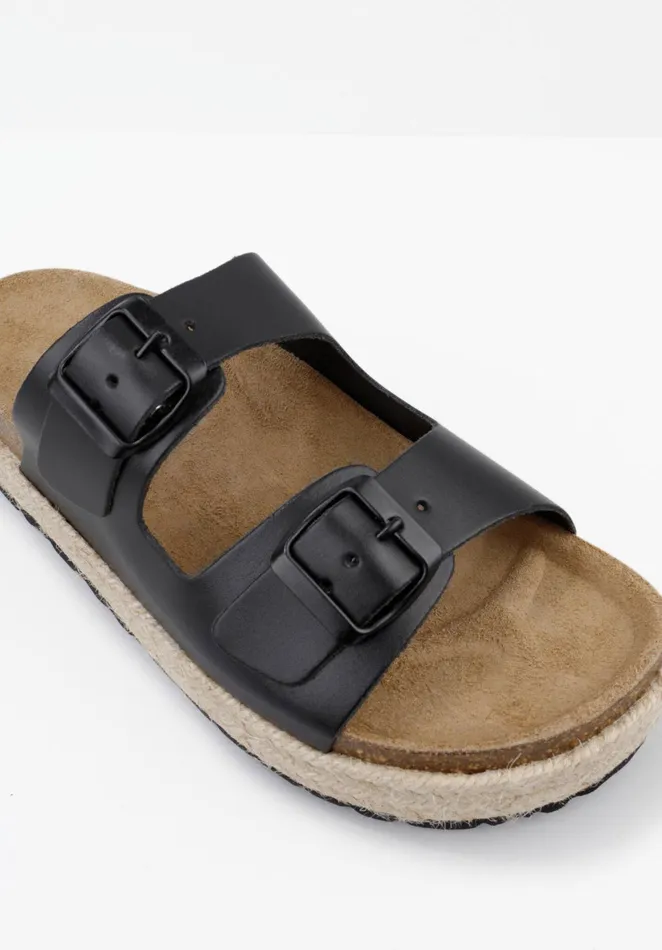 Sandals Women Hush Woodstock Sandals Black