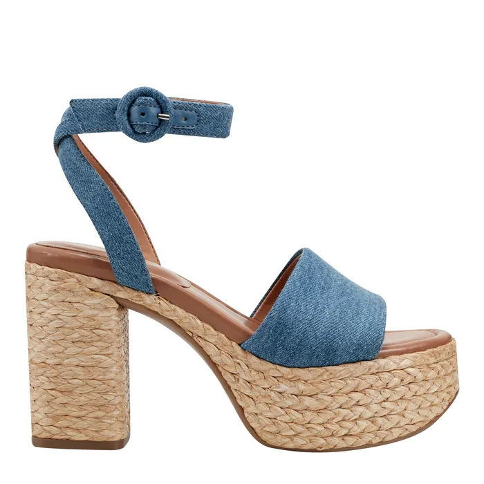 Sandals Women Palyca Platform Espadrille Sandal Denim Marc Fisher