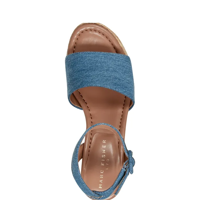 Sandals Women Palyca Platform Espadrille Sandal Denim Marc Fisher