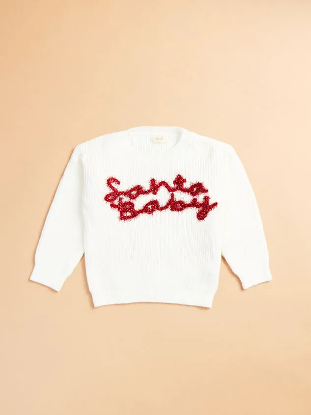 Santa Baby Youth Sweater Ivory Girl Altar039d State Youth 6Y12Y