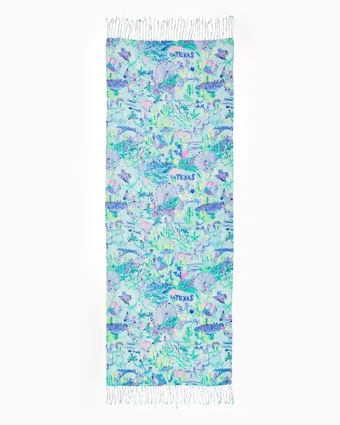 Scarves and Wraps Women Lilly Pulitzer Murfee Scarf Bayside Blue Lilly Loves Texas Scarves and Wraps Women Lilly Pulitzer Murfee Scarf Bayside Blue Lilly Loves Texas