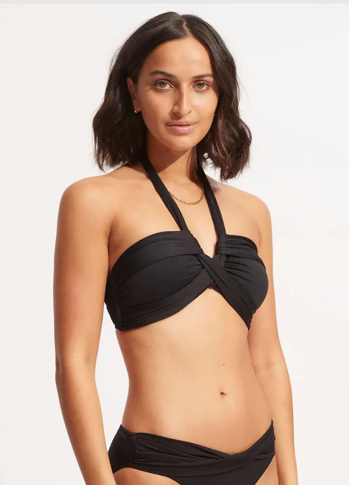 Seafolly Bandeau Women Seafolly Collective Halter Bandeau Bikini Top 8211 Black