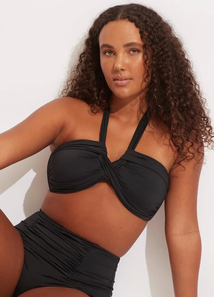 Seafolly Bandeau Women Seafolly Collective Halter Bandeau Bikini Top 8211 Black