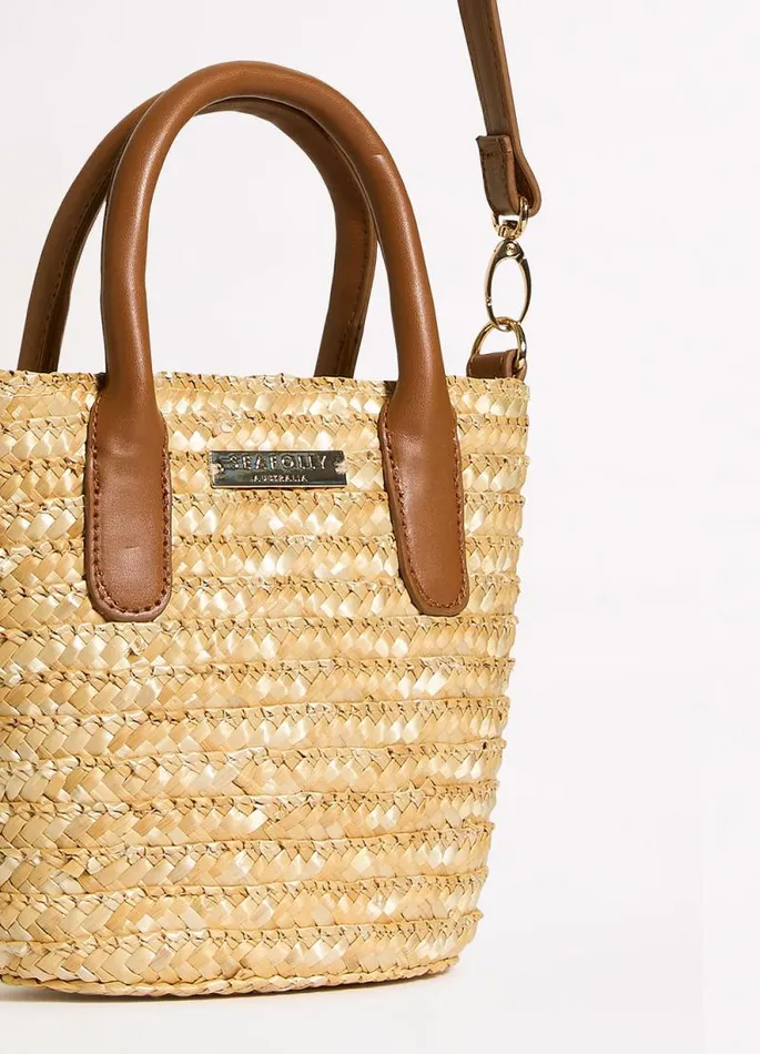 Seafolly Beach Bags Women Micro Tote Bag 8211 Natural