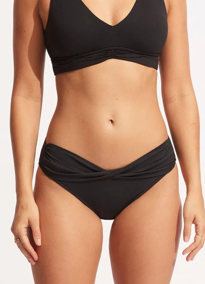 Seafolly Hipster Women Seafolly Collective Twist Band Hipster 8211 Black