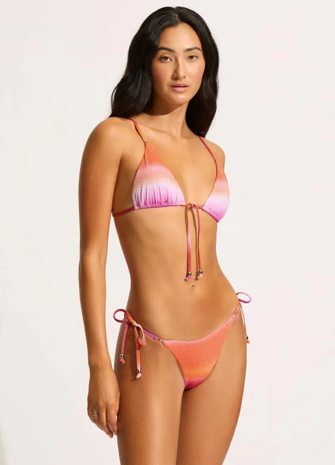 Seafolly Triangle Women Spectrum Slide Triangle Bikini Top 8211 Hot Pink