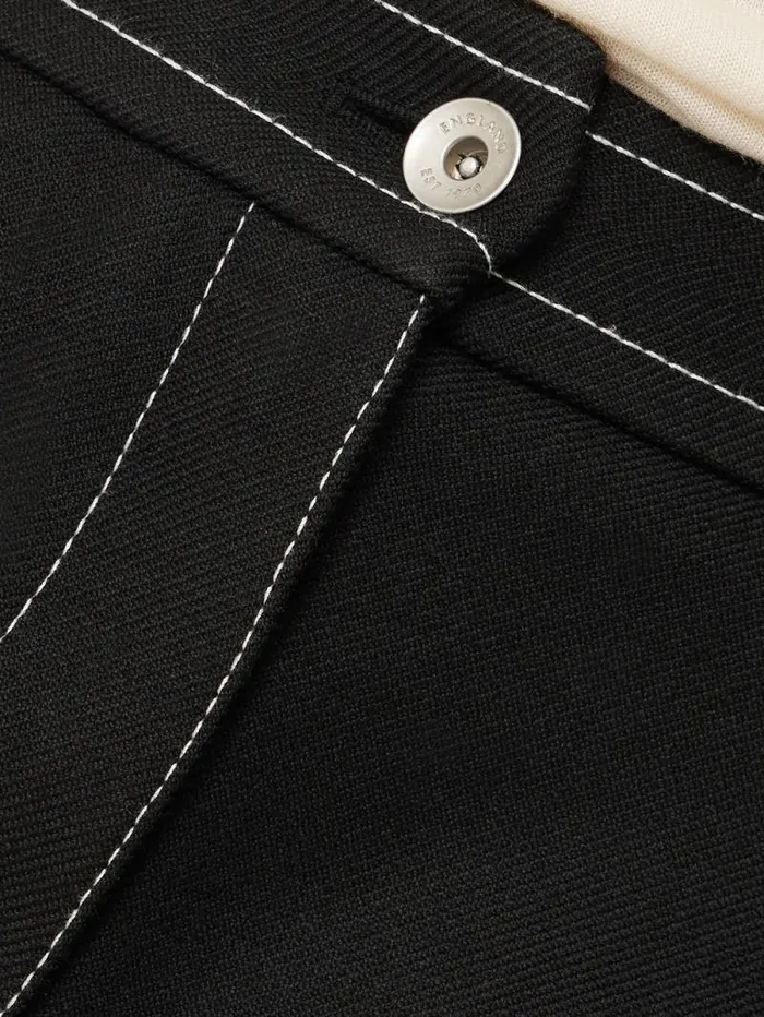 Seamed Detail A Line Skirt Black Women Jigsaw Skirts