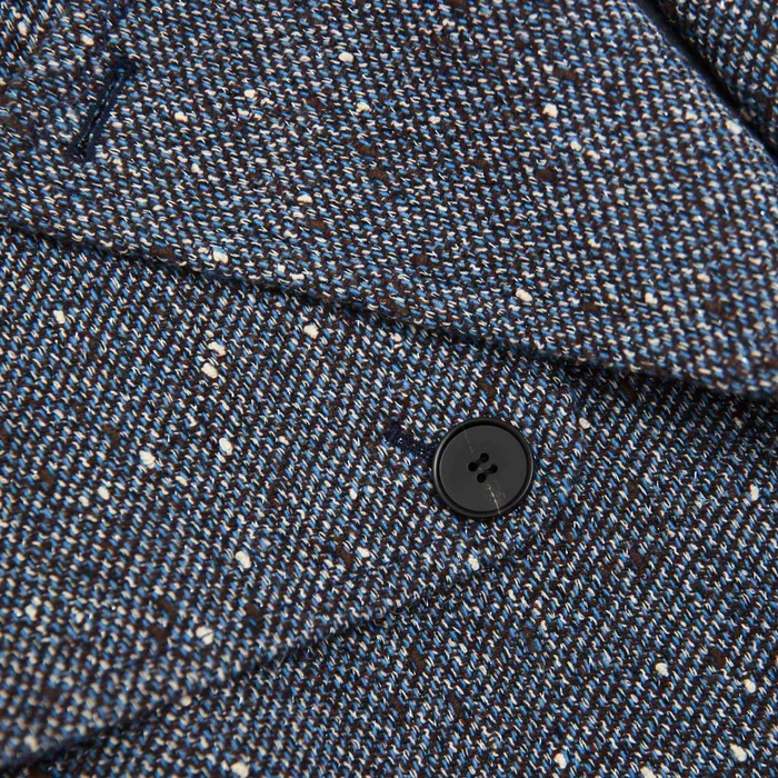 Self Portrait CoOrds Women Blue Boucle Trench Coat