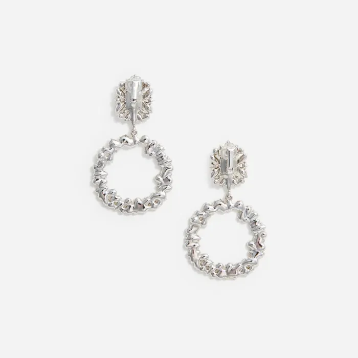 Self Portrait Jewellery Women Crystal Hoop Earrings