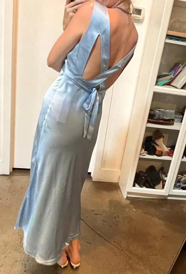 Severine Dress Dove Women Ciao Lucia Satin Dresses