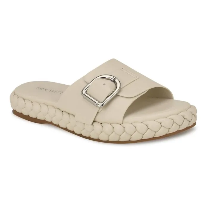 Shantel Casual Woven Footbed Sandals Chic Cream Women Nine West Sandals Shantel Casual Woven Footbed Sandals Chic Cream Women Nine West Sandals