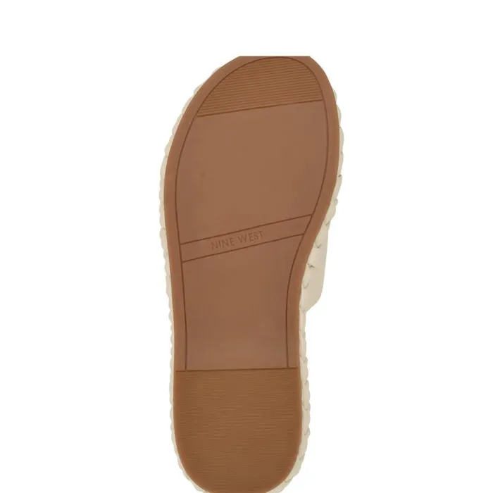 Shantel Casual Woven Footbed Sandals Chic Cream Women Nine West Sandals Shantel Casual Woven Footbed Sandals Chic Cream Women Nine West Sandals