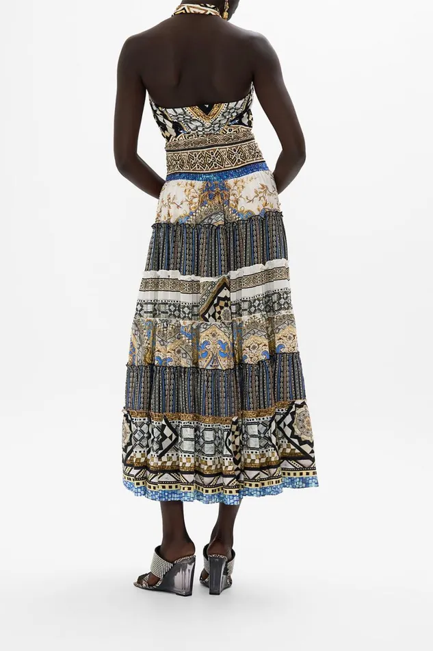 SHIRRED WAIST TIERED CIRCLE SKIRT MAKE ME YOUR MOSAIC Make Me Your Mosaic Womens Camilla Skirts SHIRRED WAIST TIERED CIRCLE SKIRT MAKE ME YOUR MOSAIC Make Me Your Mosaic Womens Camilla Skirts