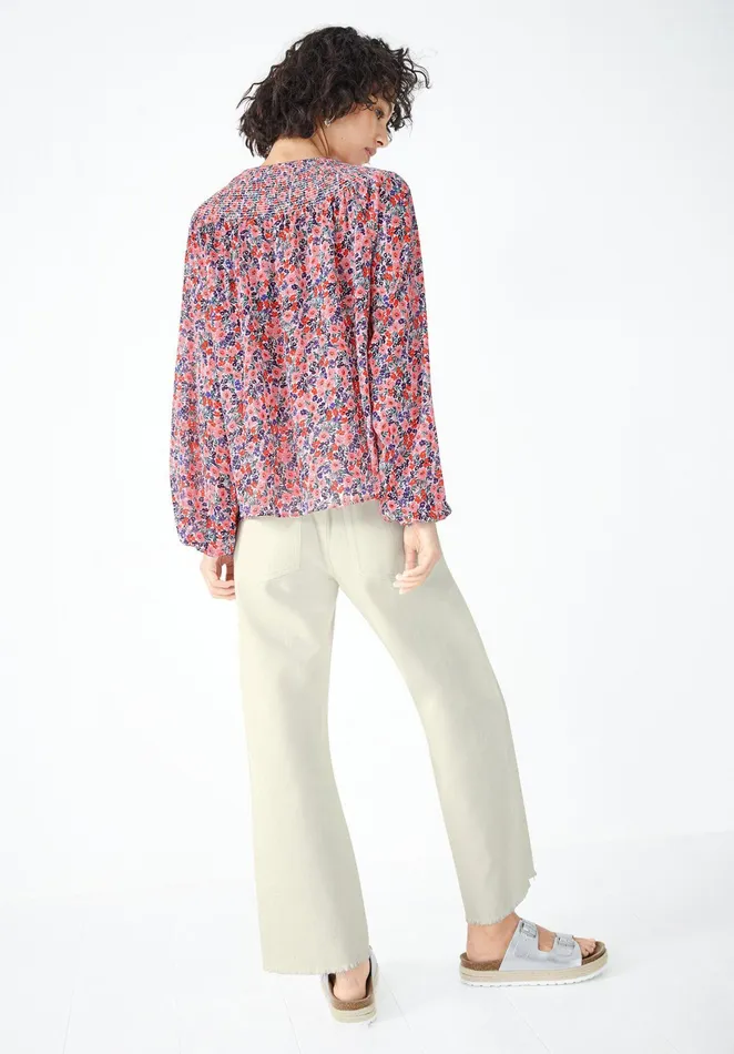Shirts and Blouses Women Hush Lana Shirred Blouse Light Pop Floral