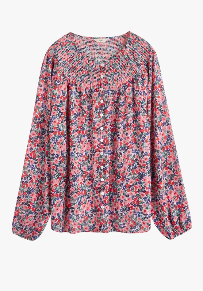 Shirts and Blouses Women Hush Lana Shirred Blouse Light Pop Floral